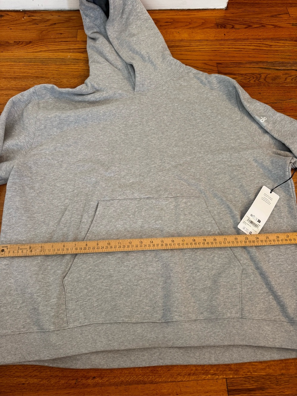 ALO Yoga Men's Heather Gray Pullover Hoodie